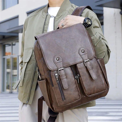 Sac à dos en cuir imperméable